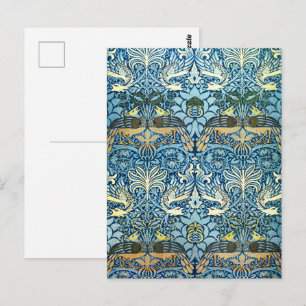 William Morris Pfau Drache Klassiker Postkarte