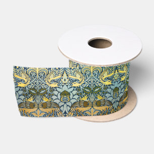 William Morris Pfau Drache Klassiker Satinband