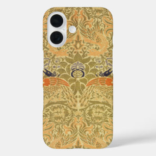 William Morris Pfau Drache Vintage Arts Crafts iPhone 16 Hülle