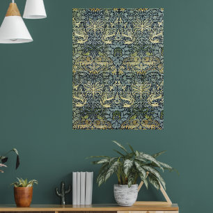 William Morris Pfau und Drache Poster