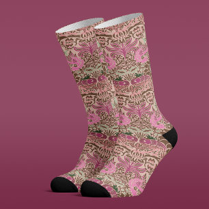 William Morris Pfau und Drache Socken