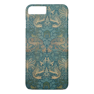 William Morris-Pfau-und Drache-Textilentwurf Case-Mate iPhone Hülle
