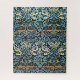 William Morris Pfau und Drache Webdesign Puzzle