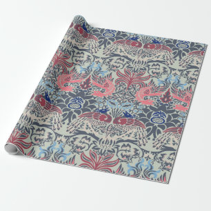 William Morris Pfau und Dragon Wrapping Paper Geschenkpapier