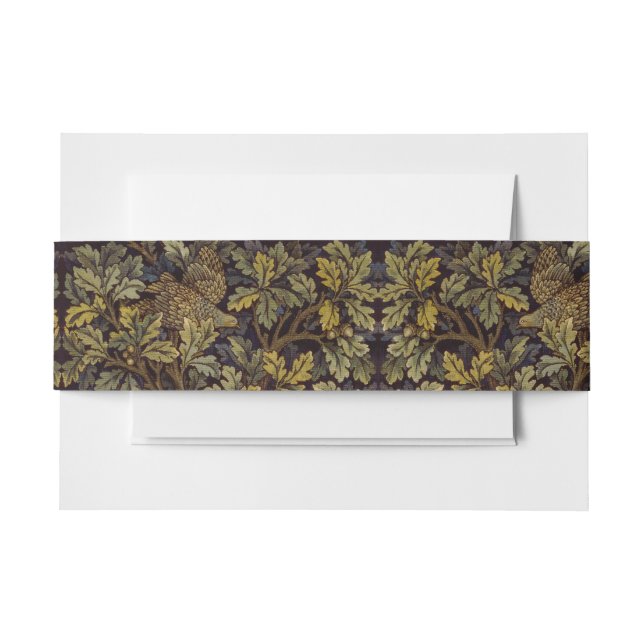 William Morris - Pheasant Bird Tree Botanical Einladungsbanderole (Vorderseite Beispiel)