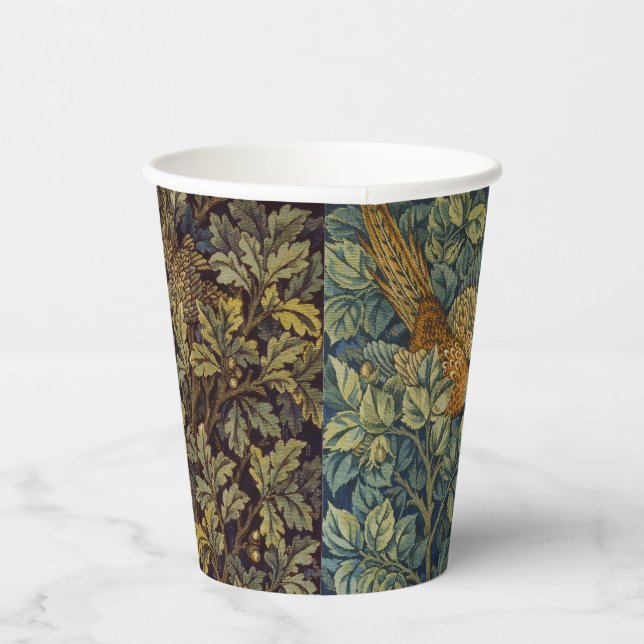 William Morris - Pheasant Bird Tree Botanical Pappbecher (Rechts)