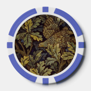 William Morris - Pheasant Bird Tree Botanical Pokerchips