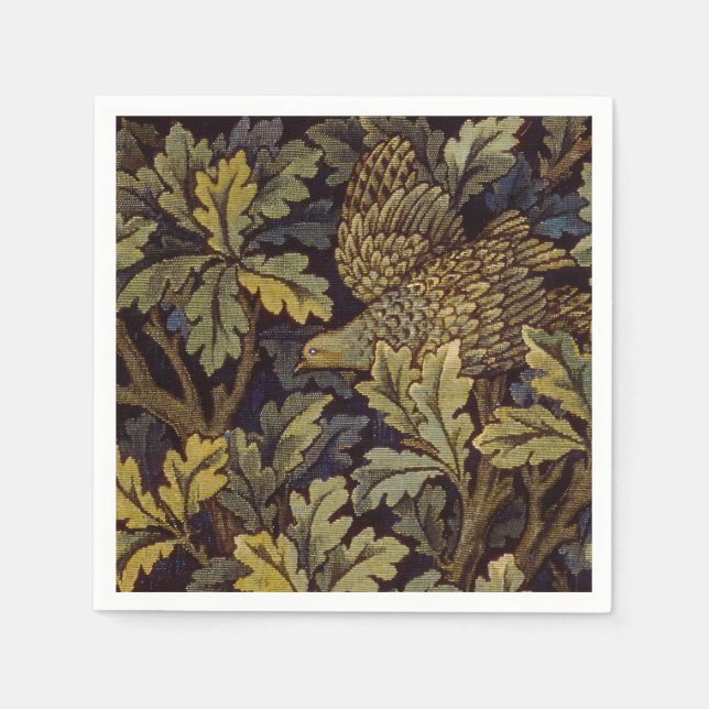 William Morris - Pheasant Bird Tree Botanical Serviette (Vorderseite)