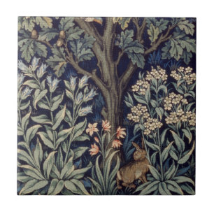 William Morris Pheasant Bird Tree Woodland Fliese