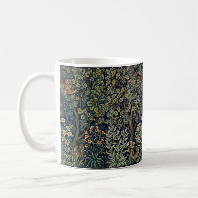 William Morris Pheasant Bird Tree Woodland Kaffeetasse (Links)