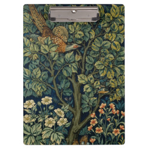 William Morris Pheasant Bird Tree Woodland Klemmbrett