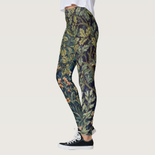 William Morris Pheasant Bird Tree Woodland Leggings