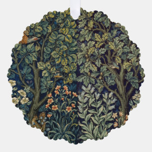 William Morris Pheasant Bird Tree Woodland Ornament Karte