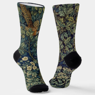William Morris Pheasant Bird Tree Woodland Socken