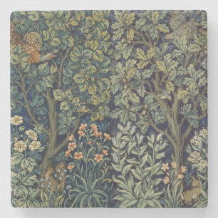 William Morris Pheasant Bird Tree Woodland Steinuntersetzer