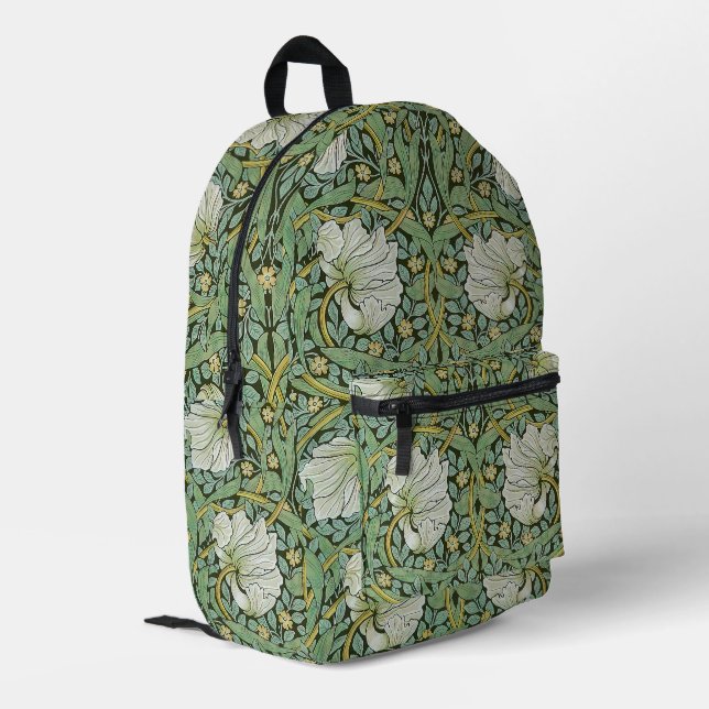 William Morris - Pimpernel Bedruckter Rucksack (Rückseitige Ecke links)