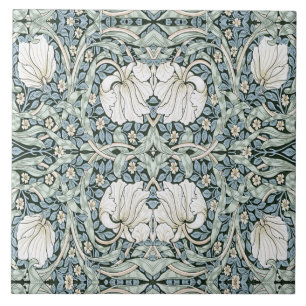William Morris Pimpernel Blau Intricates Muster  Fliese