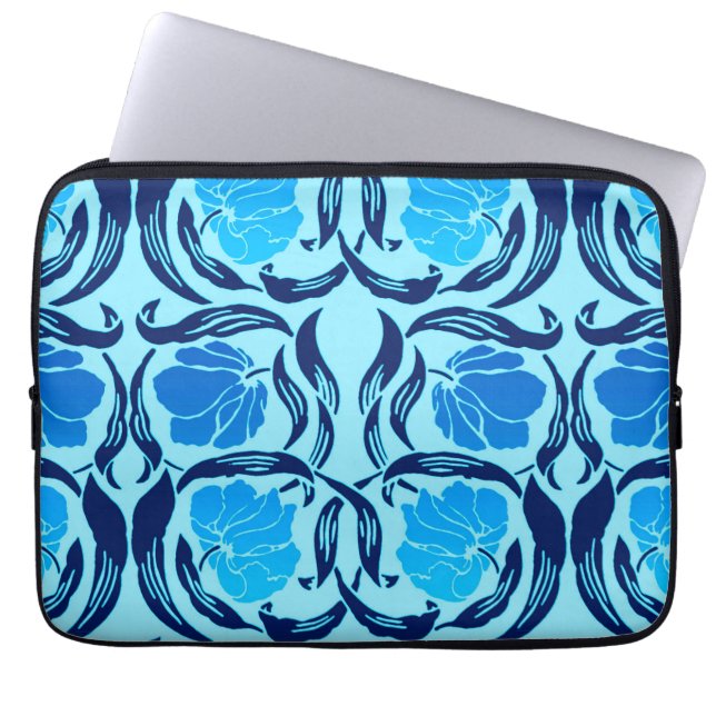 William Morris Pimpernel, Denim & Light Blue Laptopschutzhülle (Vorderseite)