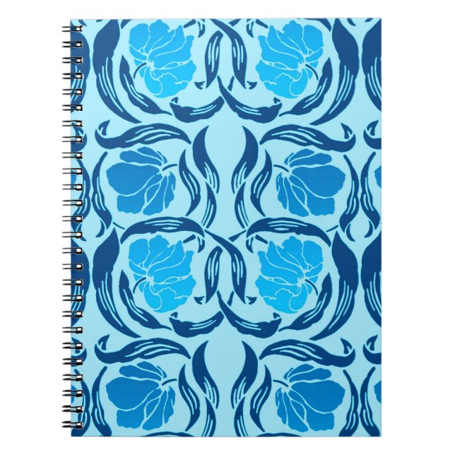 William Morris Pimpernel, Denim & Light Blue Notizblock (Vorderseite)