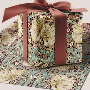 William Morris Pimpernel Dusty Rose Blumenmuster Geschenkpapier