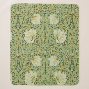 William Morris Pimpernel Floral Blaue Tapete Sherpadecke