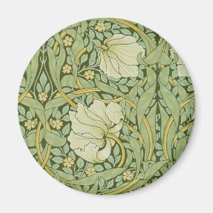William Morris Pimpernel Floral Blaues Tapetenmust Magnet