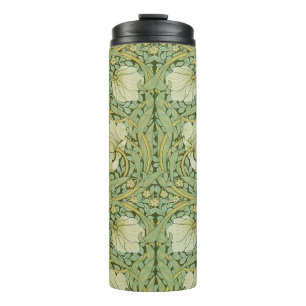 William Morris Pimpernel Floral Blaues Tapetenmust Thermosbecher