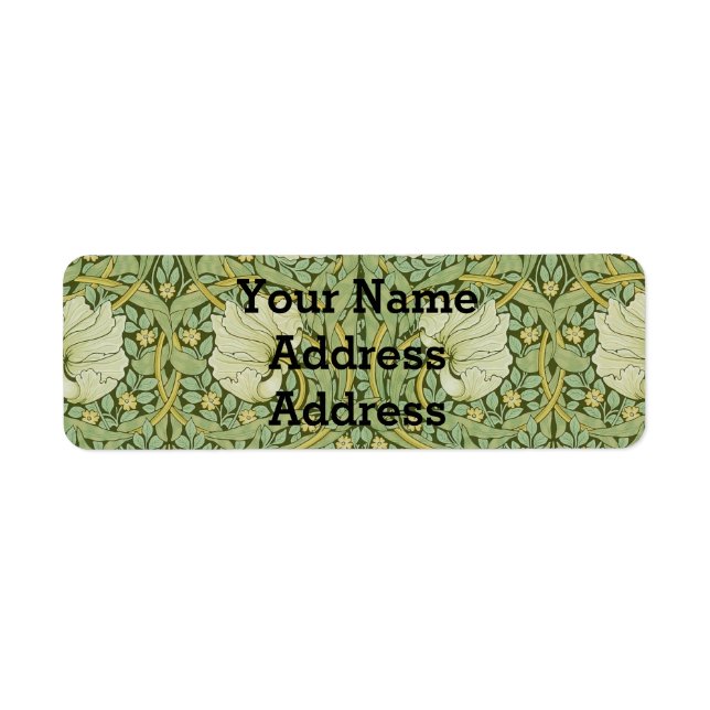 William Morris Pimpernel Floral Blue Wallpaper (Vorne)