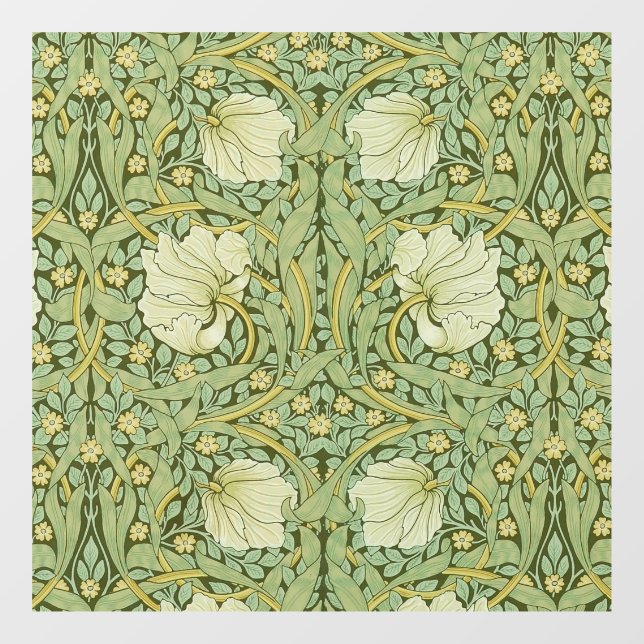 William Morris Pimpernel Floral Blue Wallpaper Fensteraufkleber (Blatt)