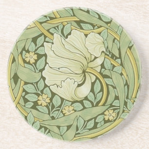 William Morris Pimpernel Floral Blue Wallpaper Getränkeuntersetzer