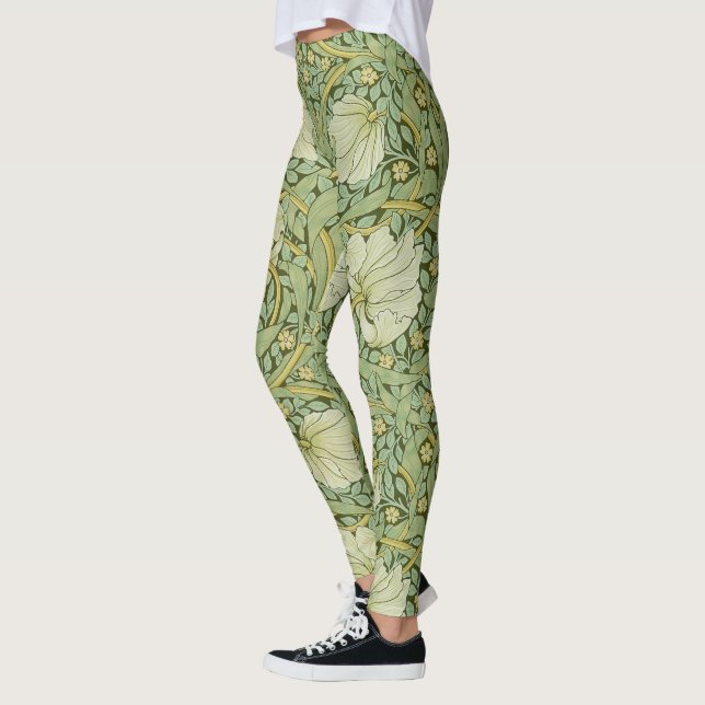 William Morris Pimpernel Floral Blue Wallpaper Leggings (Links)
