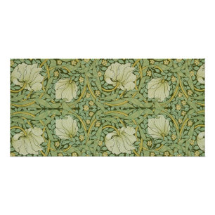 William Morris Pimpernel Floral Blue Wallpaper Poster