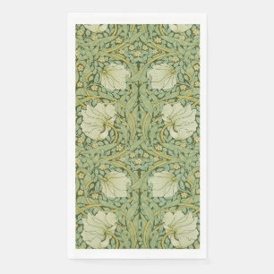 William Morris Pimpernel Floral Blue Wallpaper Serviette