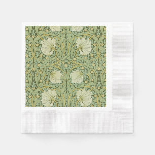 William Morris Pimpernel Floral Blue Wallpaper Serviette