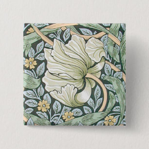 William Morris Pimpernel Floral Wallpaper Button