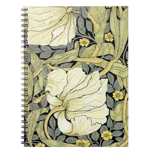 William Morris Pimpernel Floral Wallpaper Notizblock (Vorderseite)
