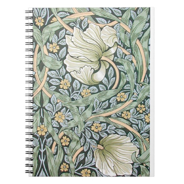 William Morris Pimpernel Floral Wallpaper Notizblock (Vorderseite)