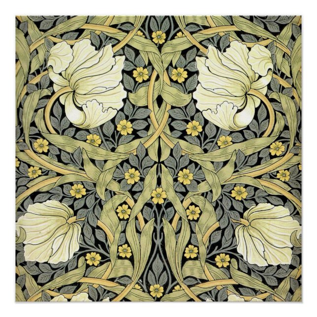William Morris Pimpernel Floral Wallpaper Poster (Vorderseite)