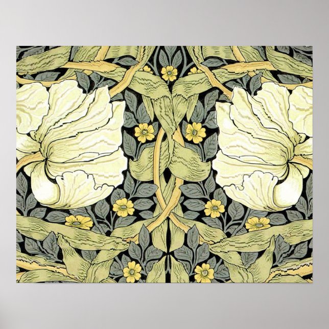 William Morris Pimpernel Floral Wallpaper Poster (Vorne)