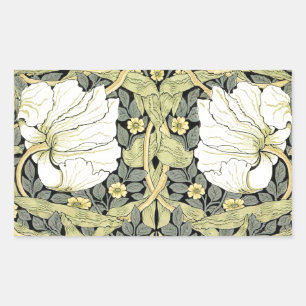 William Morris Pimpernel Floral Wallpaper Rechteckiger Aufkleber
