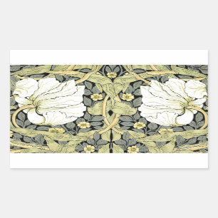 William Morris Pimpernel Floral Wallpaper Rechteckiger Aufkleber