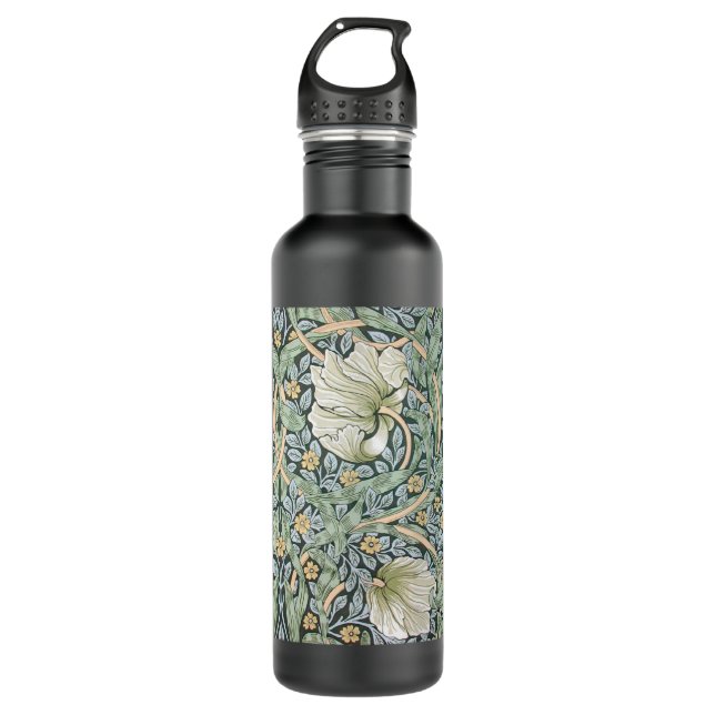 William Morris Pimpernel Floral Wallpaper Trinkflasche (Vorderseite)
