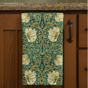 William Morris Pimpernel Mission-Stil Geschirrtuch