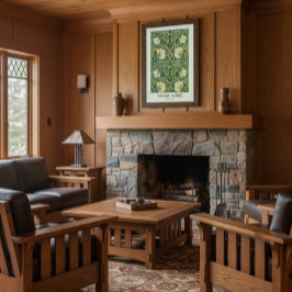 William Morris Pimpernel Mission Style Poster