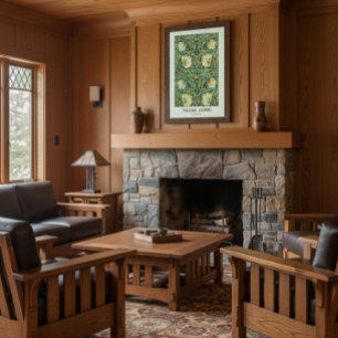 William Morris Pimpernel Mission Style Poster