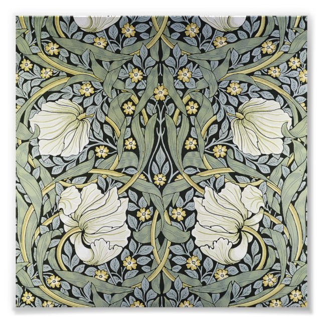William Morris - Pimpernel Pattern Design Fotodruck (Vorne)