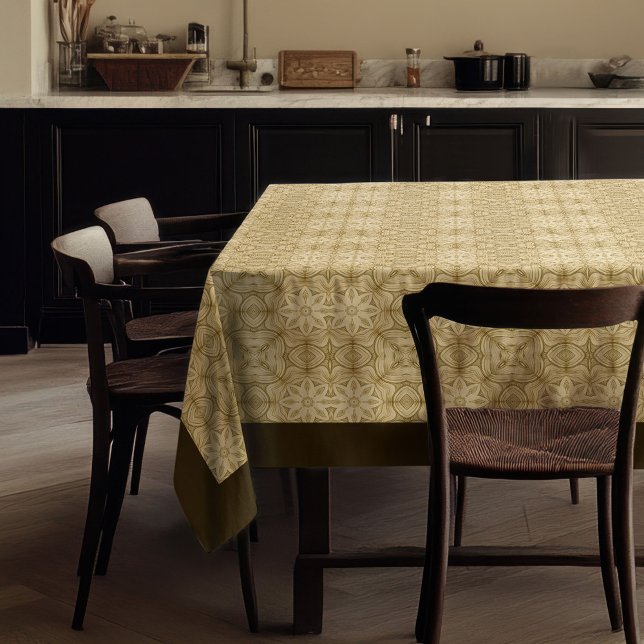 William Morris Pimpernel Pattern Elfenbeinbraun Tischdecke (William Morris Pimpernel Pattern ivory brown Tablecloth)