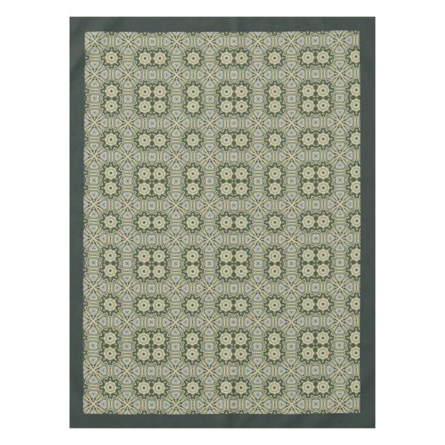 William Morris Pimpernel Pattern Green Gold Tischdecke (Vorderseite)
