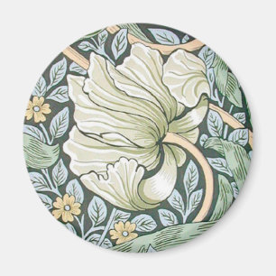William Morris Pimpernel Tulpen Botanische Kunst Magnet