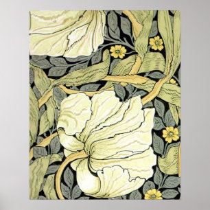 William Morris Pimpernel Tulpen Botanische Kunst Poster